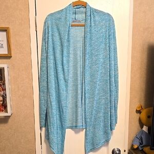 Ladies L/XL blue cardigan